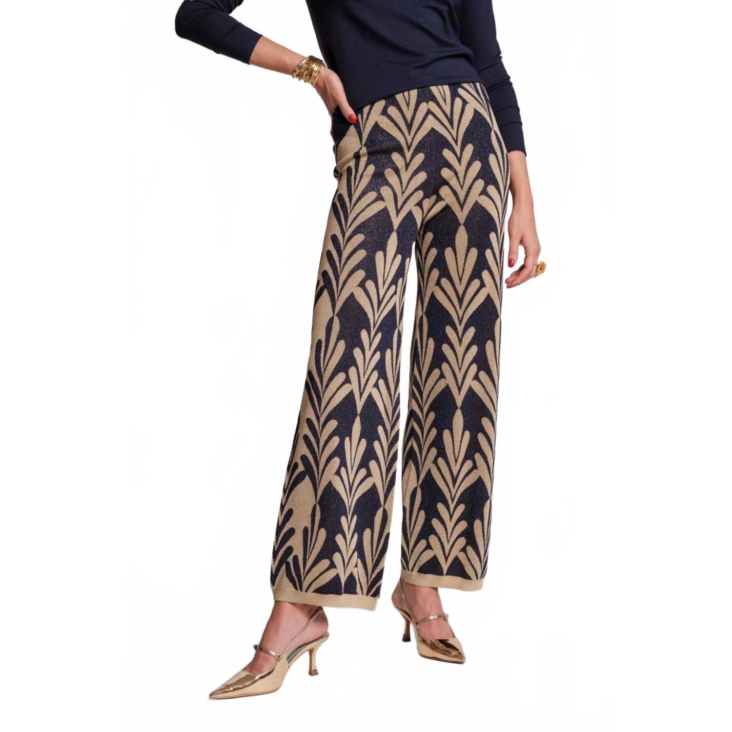 New Frances Valentine Dakota Knit Pants In Royal Palm